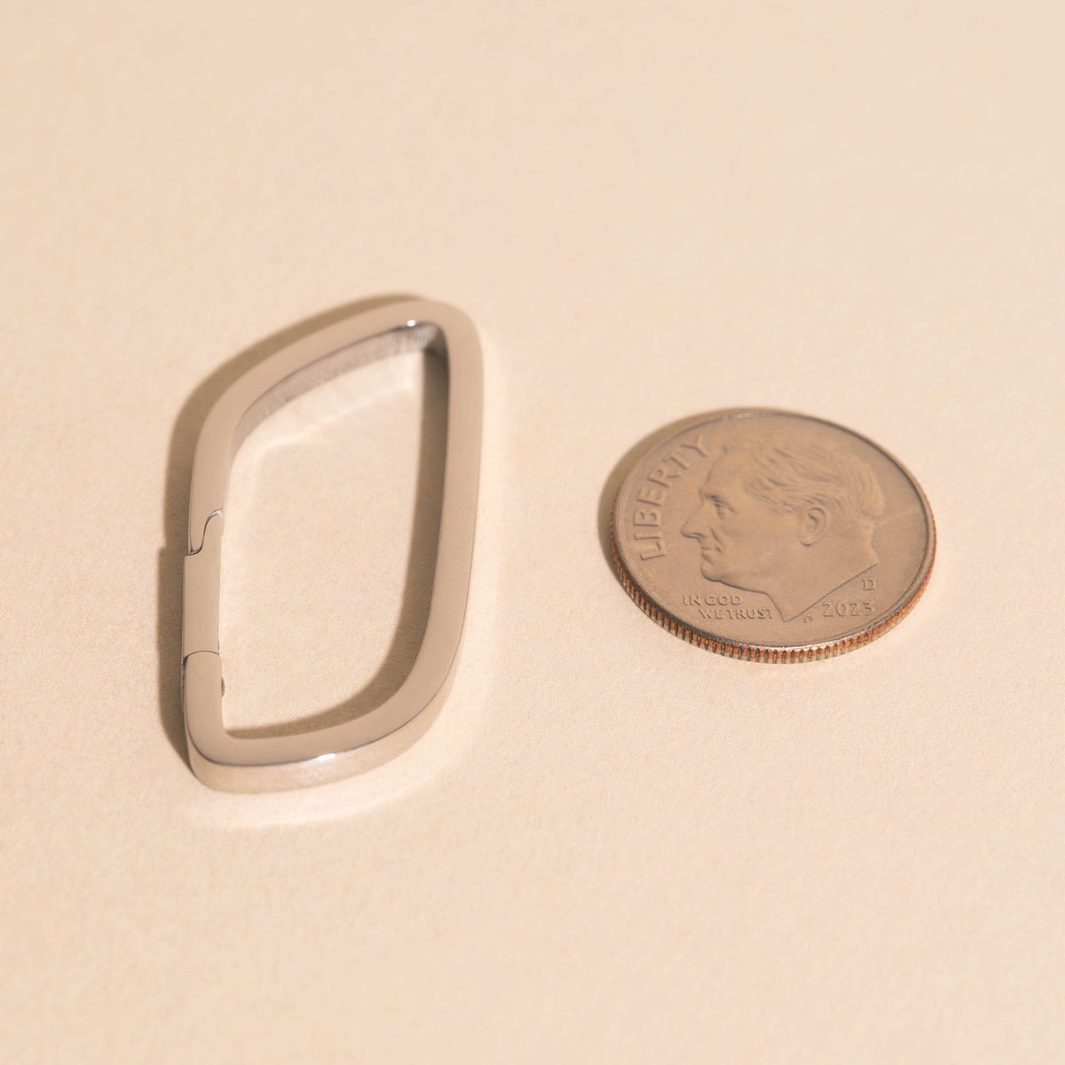 Oblong Necklace Charm Clasp (31mm)