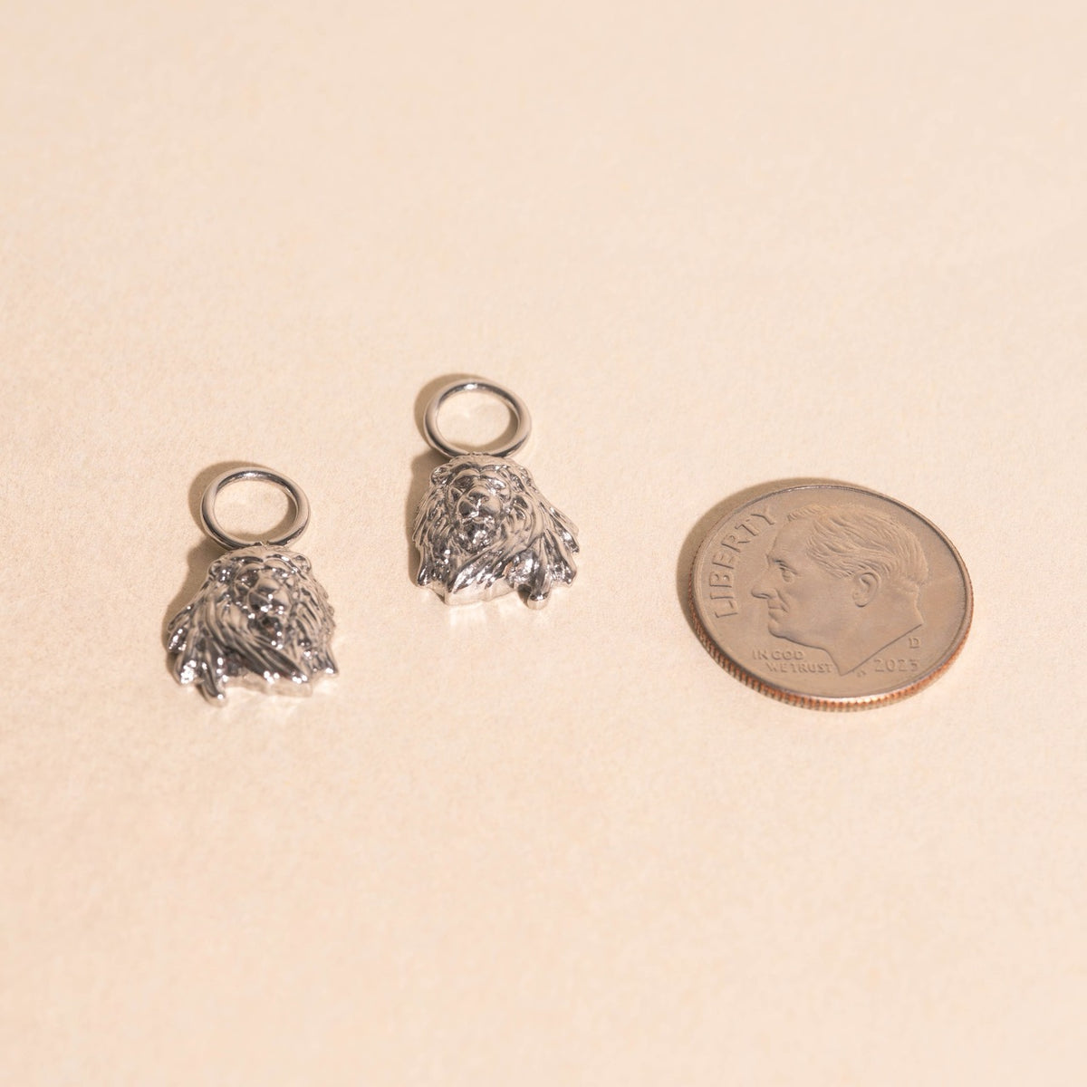 Lion Huggie Hoop Charms