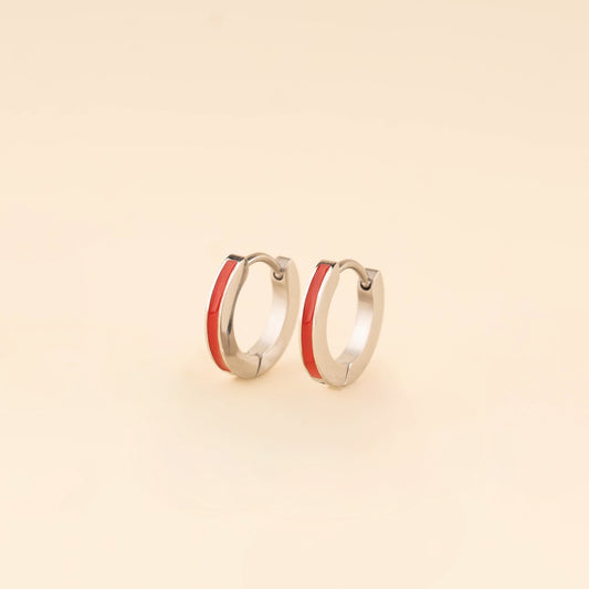 Color Huggie Hoop Earrings