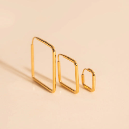 Diamond Rounded Huggie Hoop Earrings