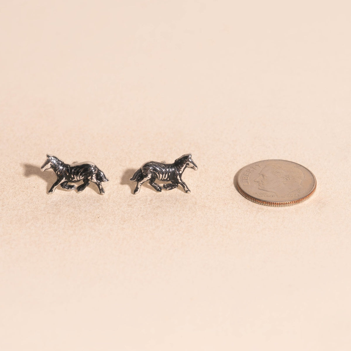Zebra Mini Stud Earrings