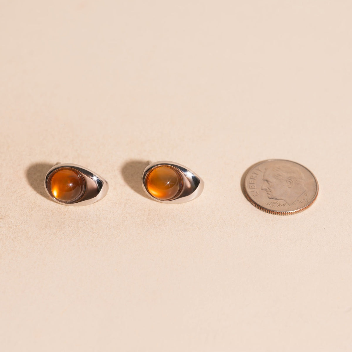 Mars Cosmic Curl Stud Earrings