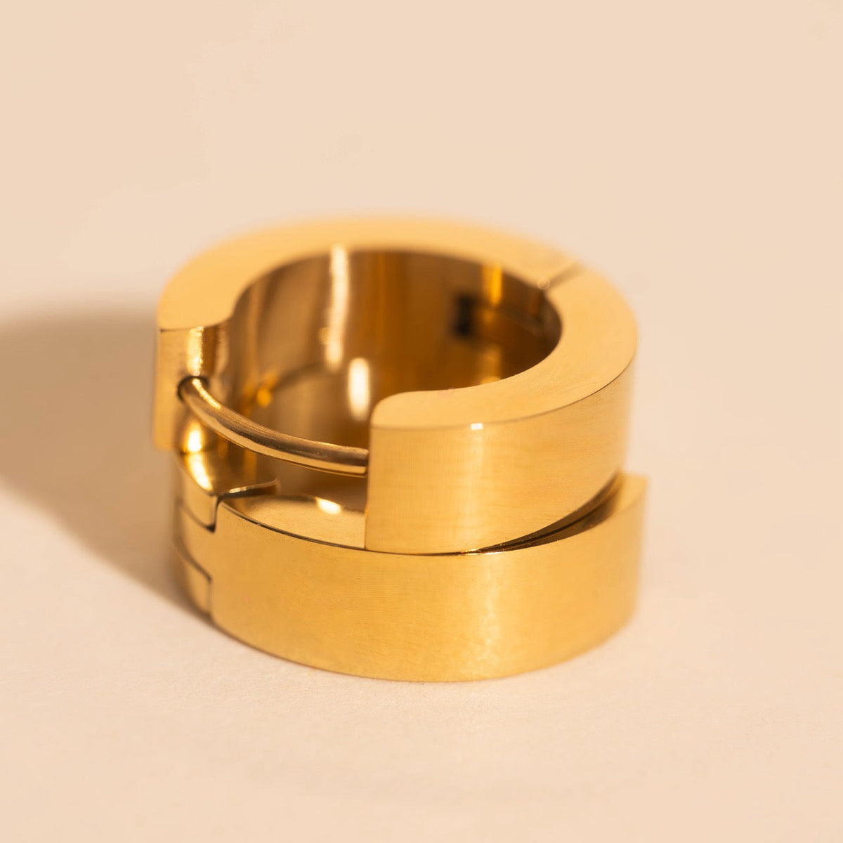Chunky Huggie Hoop Earrings