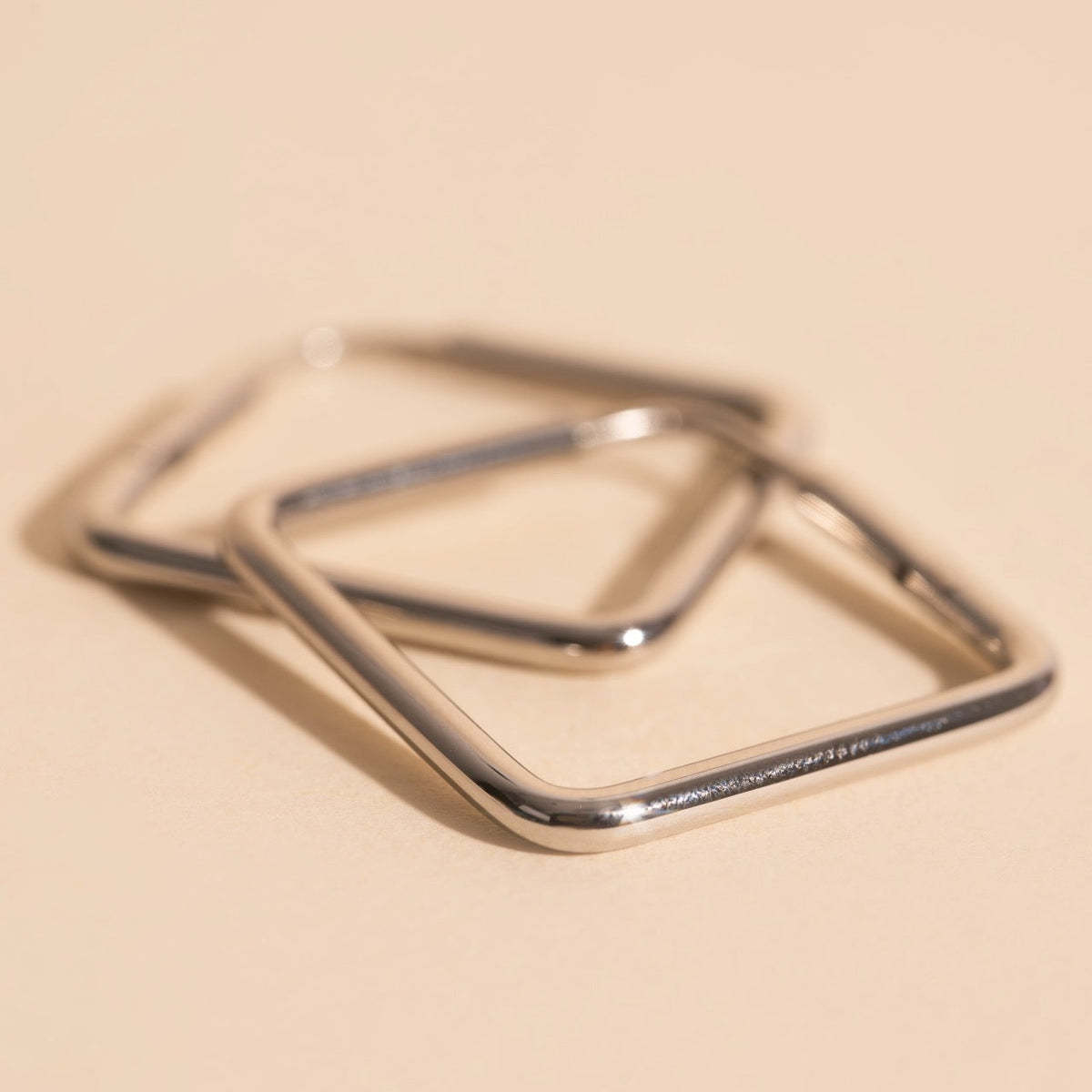 Rounded Huggie Hoop Earrings