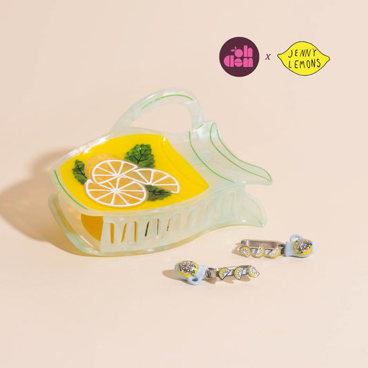 Pack: Lemonade Huggies, Charms, and Claw Clip