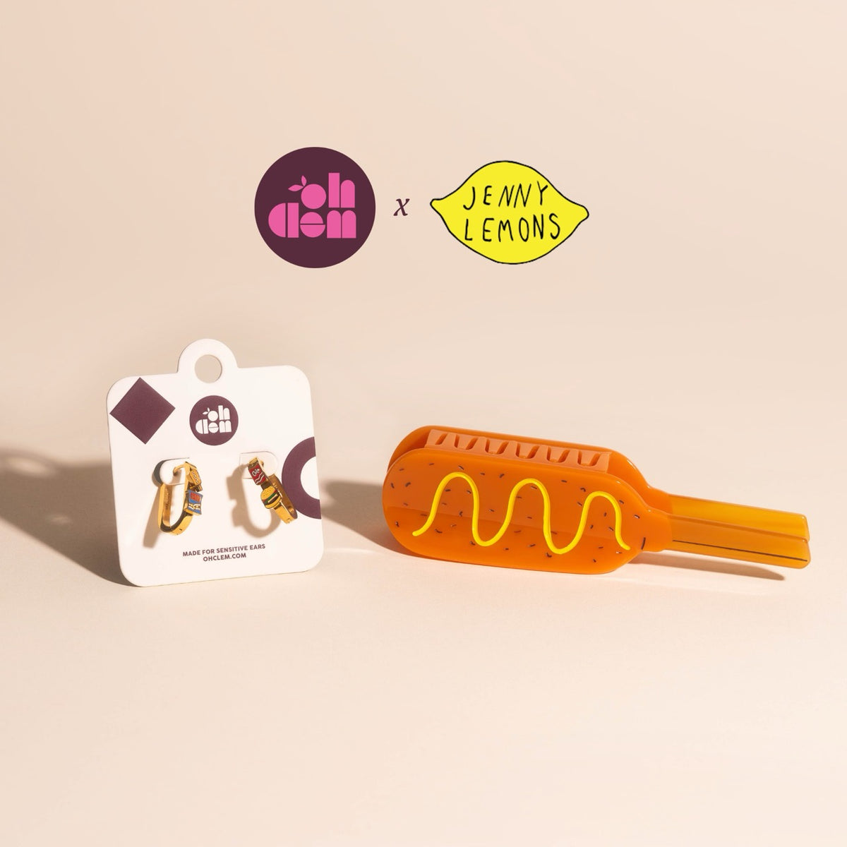 Cookout Food 3D Huggie Hoop Earrings