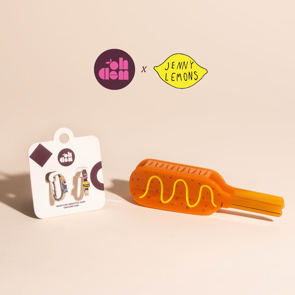 Cookout Food 3D Huggie Hoop Earrings