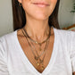 September Aster Birth Flower Necklace Charm