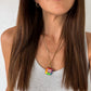 Neon Rainbow Miley Necklace Charm