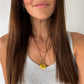 Neon Yellow Miley Necklace Charm