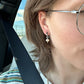 Natural Pearl Huggie Hoop Charms
