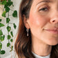 Droplet Chunky Huggie Hoop Charms