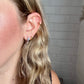 Beach 3D Huggie Hoop Earrings