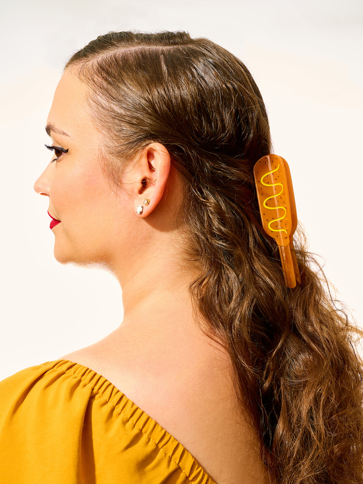 Cookout Food 3D Huggie Hoop Earrings