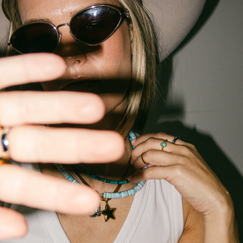 Turquoise Rope Ring