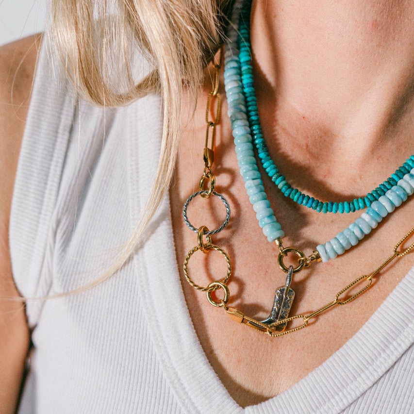 Rope Circle Necklace Extender Charm