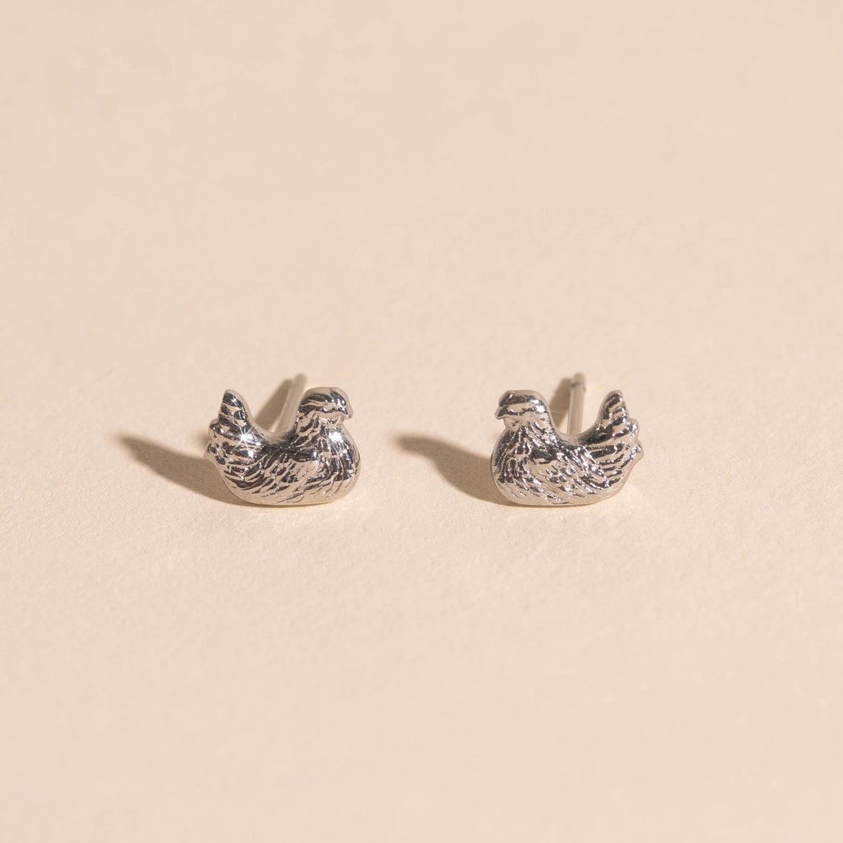 Chicken Stud Earrings