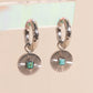Sunburst Turquoise Chunky Huggie Hoop Charms