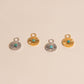 Sunburst Turquoise Chunky Huggie Hoop Charms