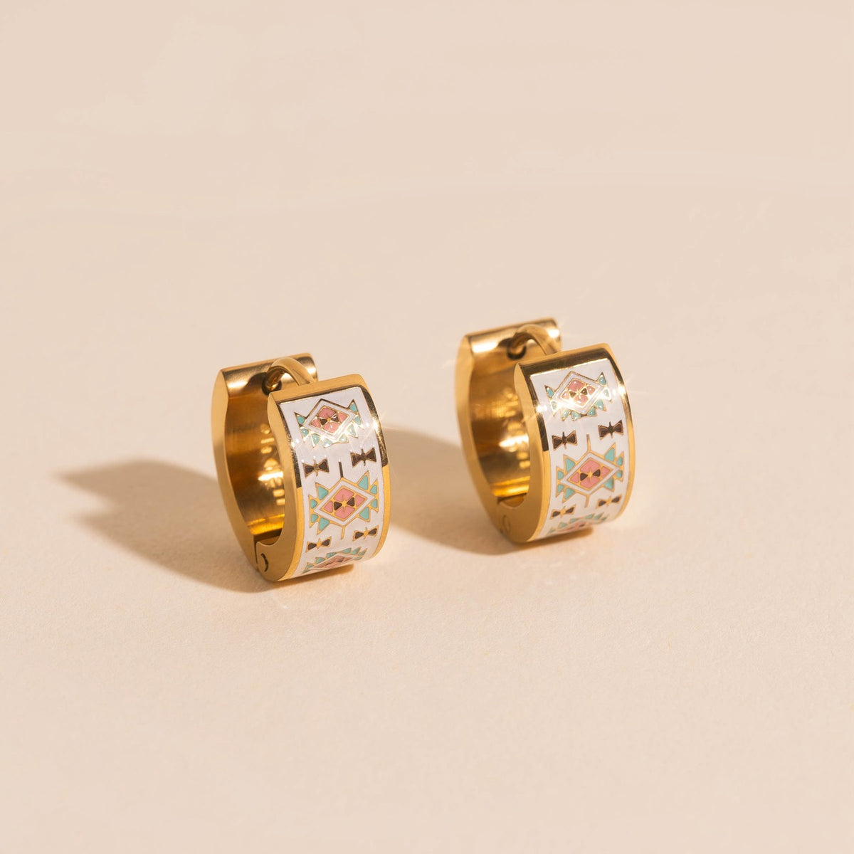 Santa Fe Super Chunky Huggie Hoop Earrings