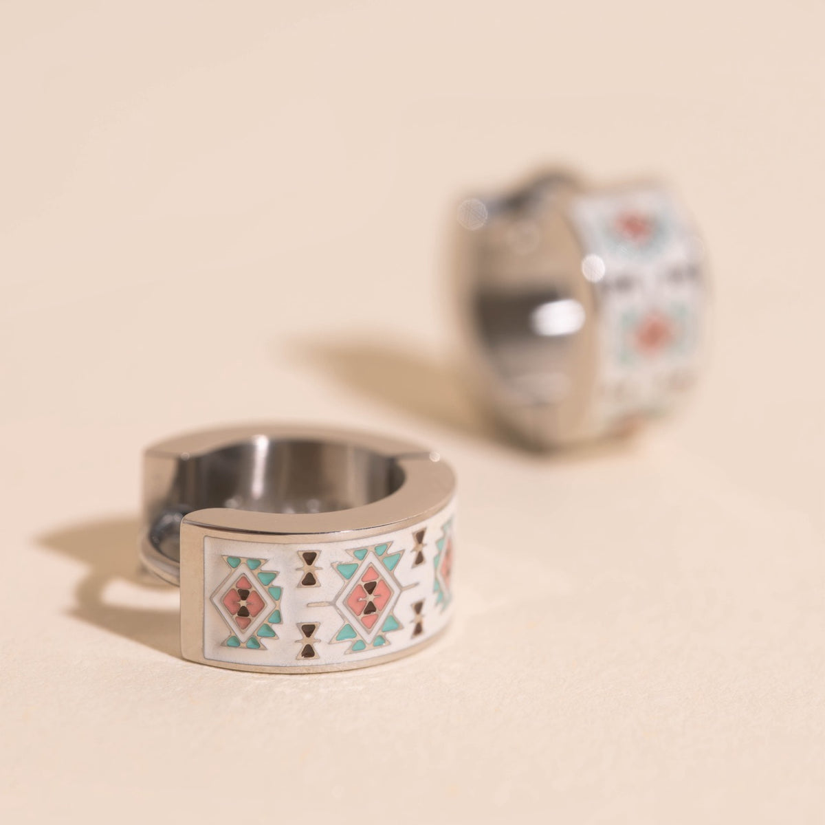 Santa Fe Super Chunky Huggie Hoop Earrings