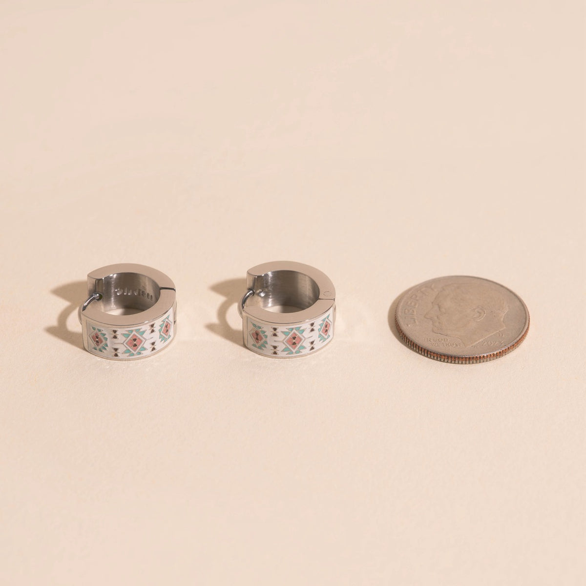 Santa Fe Super Chunky Huggie Hoop Earrings