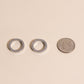 Crystal Circle Huggie Hoop Charms