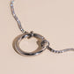 Crystal Circle Necklace Charm Clasp