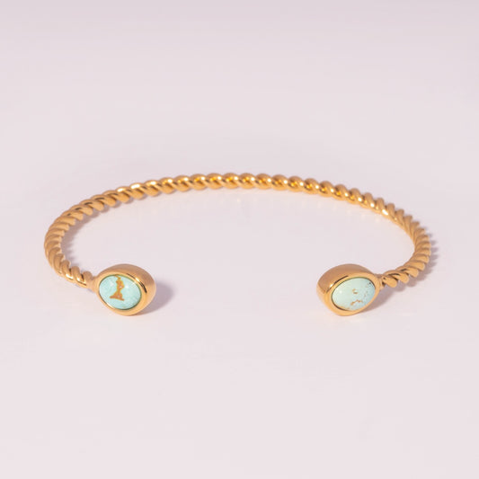 Turquoise Rope Cuff Bracelet