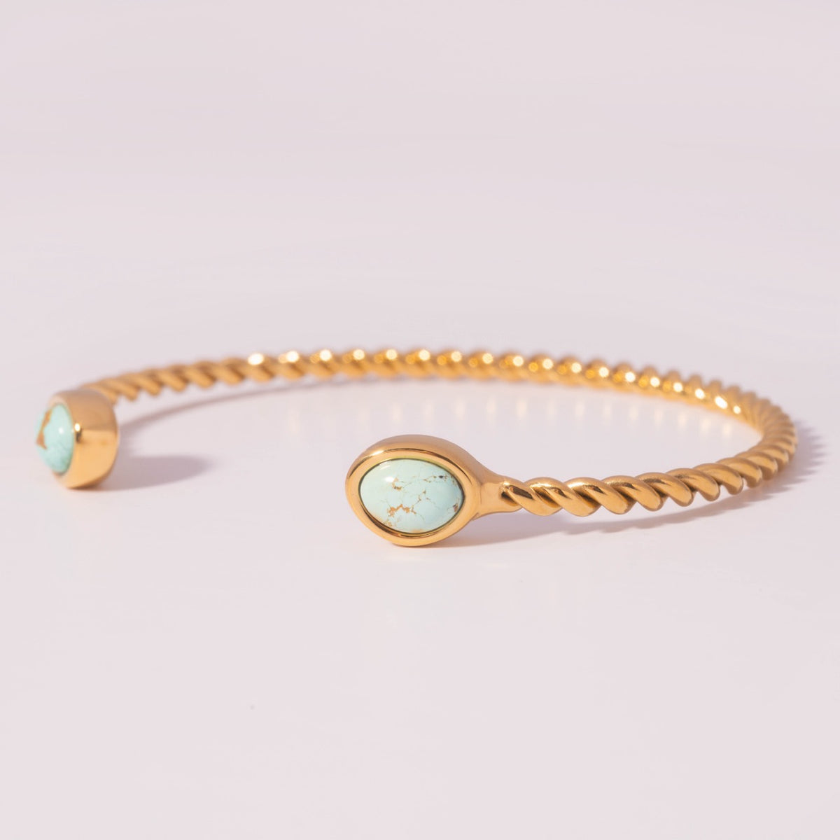 Turquoise Rope Cuff Bracelet