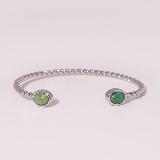 Turquoise Rope Cuff Bracelet