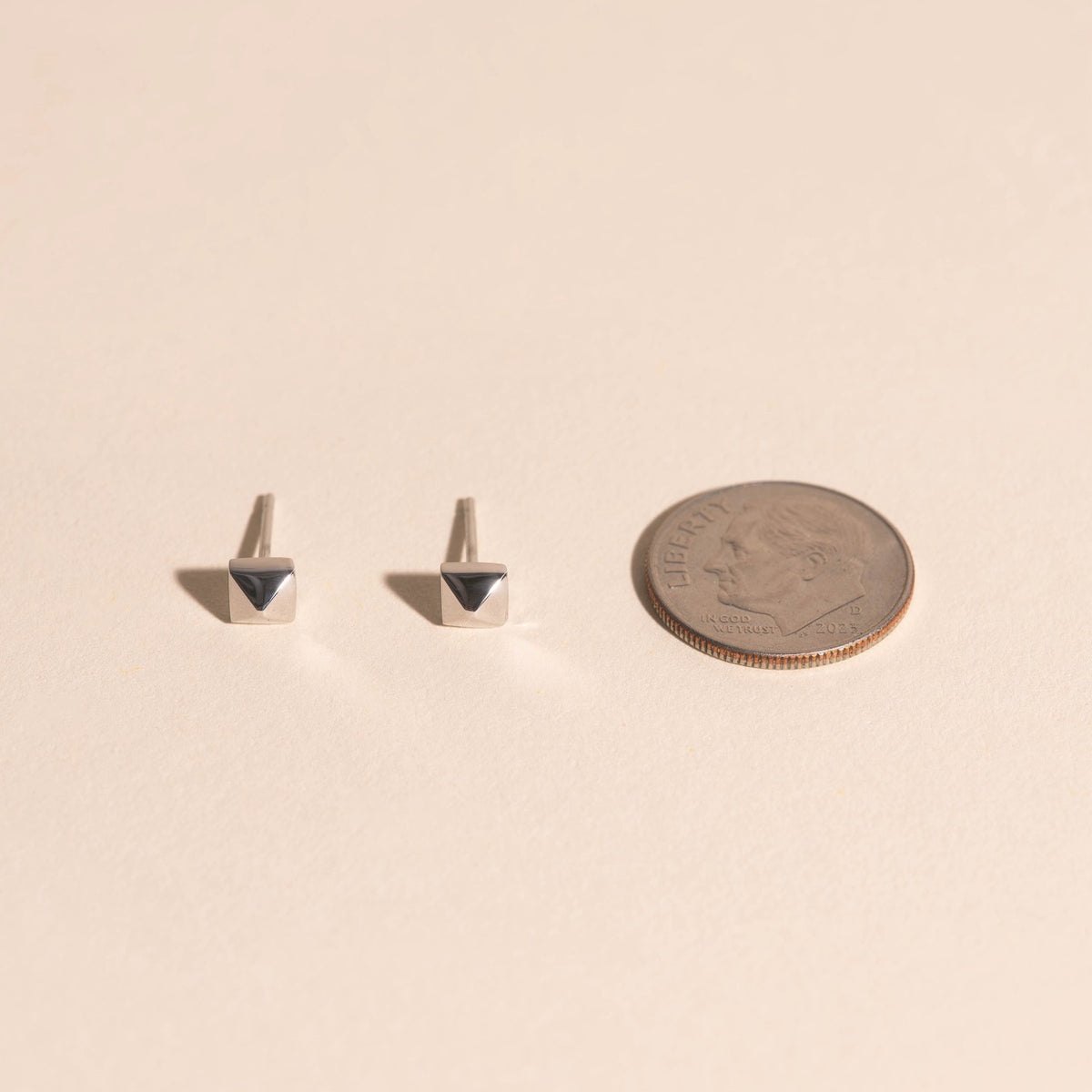 Pyramid Stud Mini Stud Earrings
