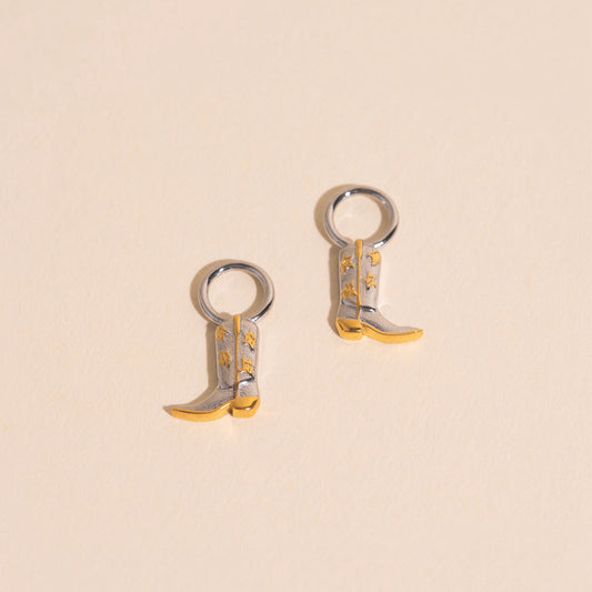Boot Chunky Huggie Hoop Charms