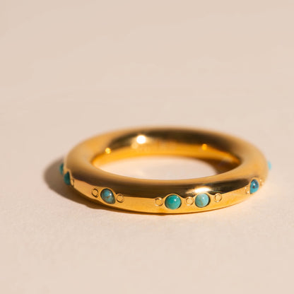 Turquoise Tube Ring