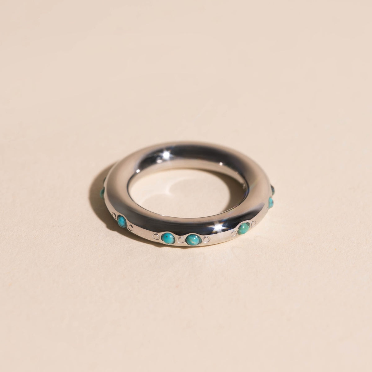 Turquoise Tube Ring