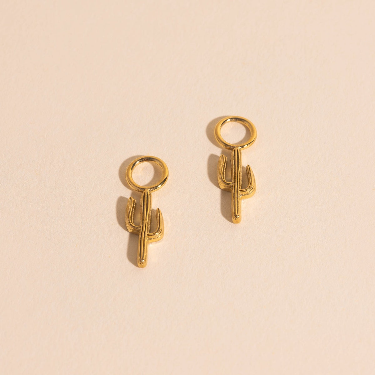 Saguaro Cactus Huggie Hoop Charms