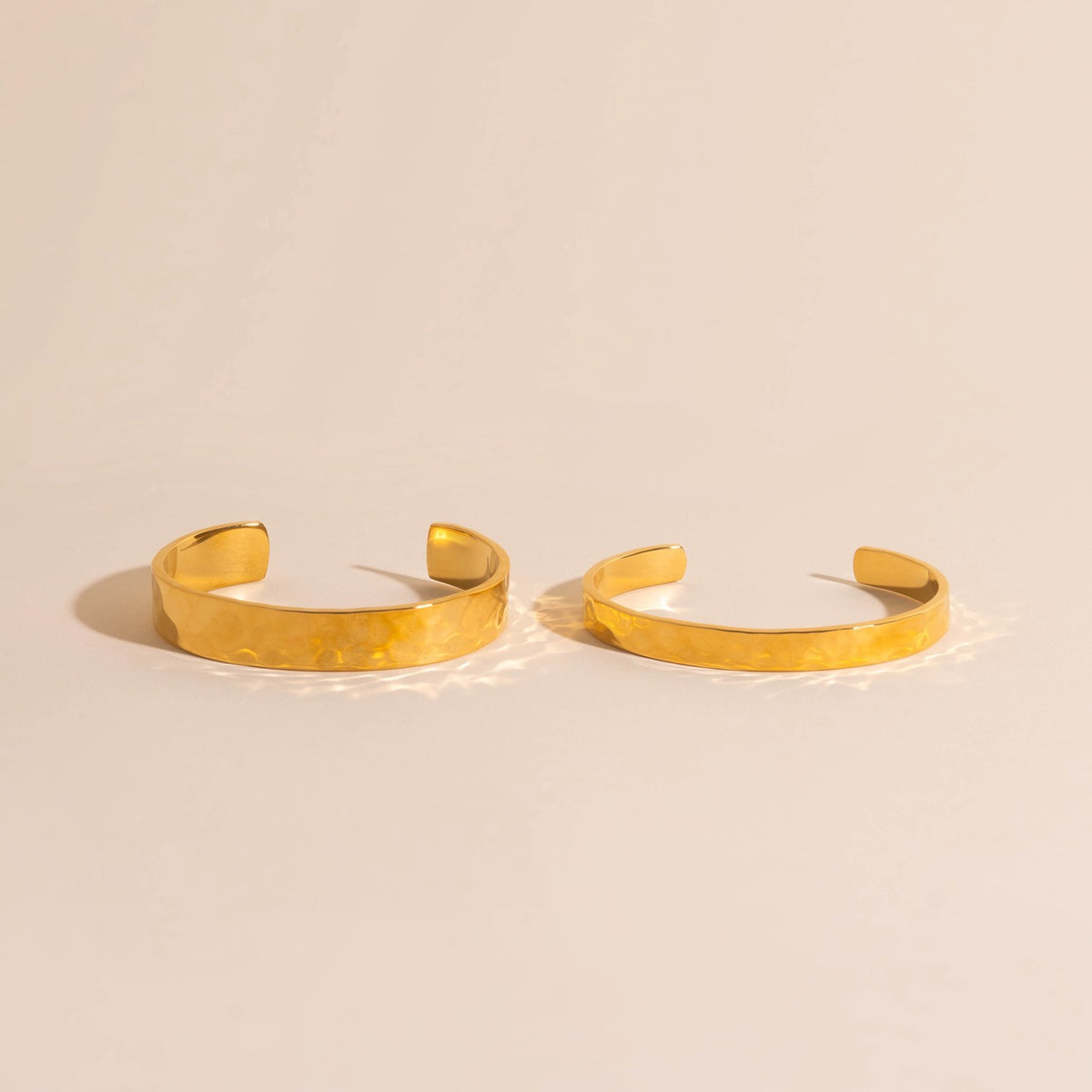 11mm Hammered Cuff Bracelet