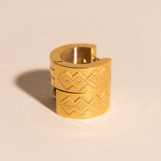 Sedona Super Chunky Huggie Hoop Earrings