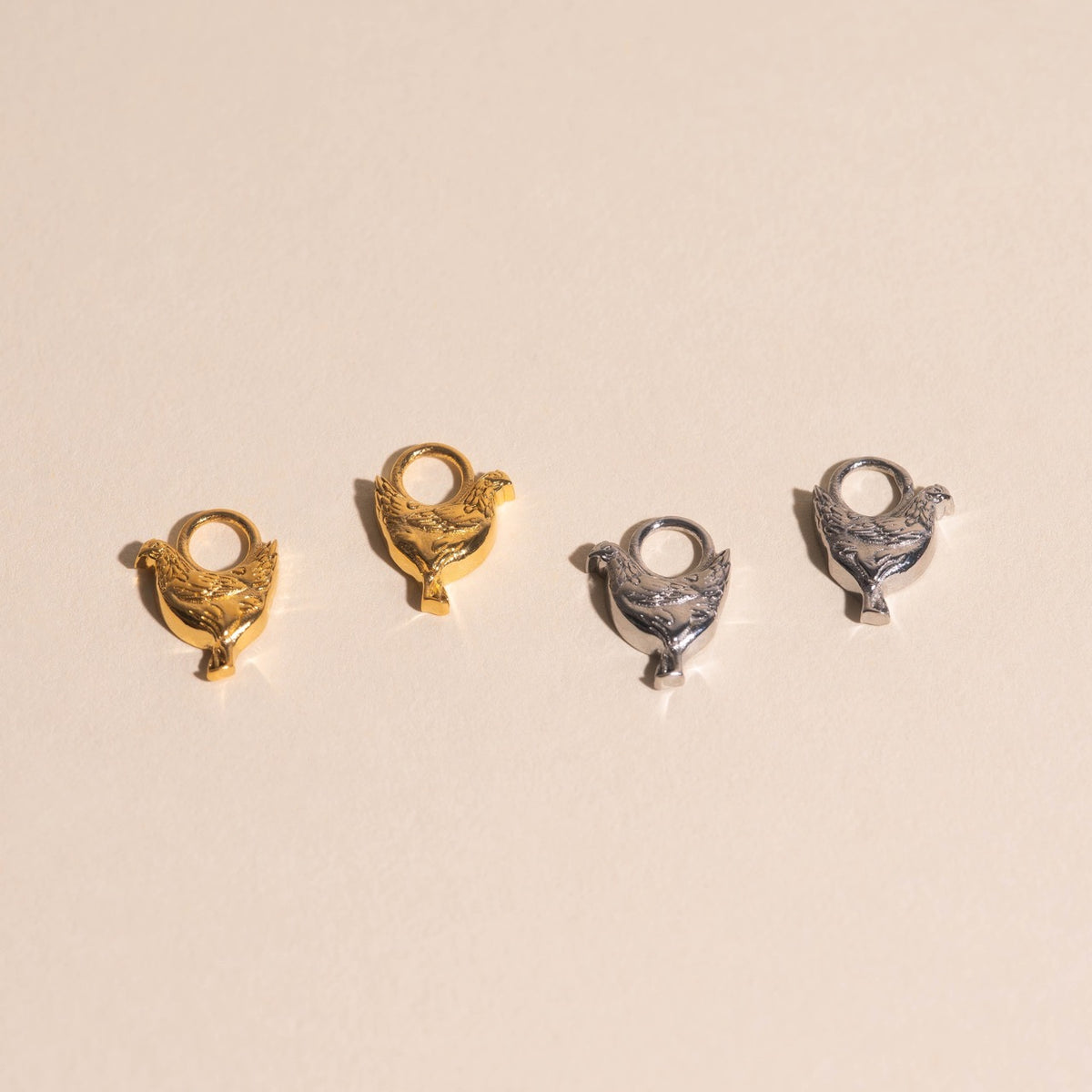 Chicken Huggie Hoop Charms