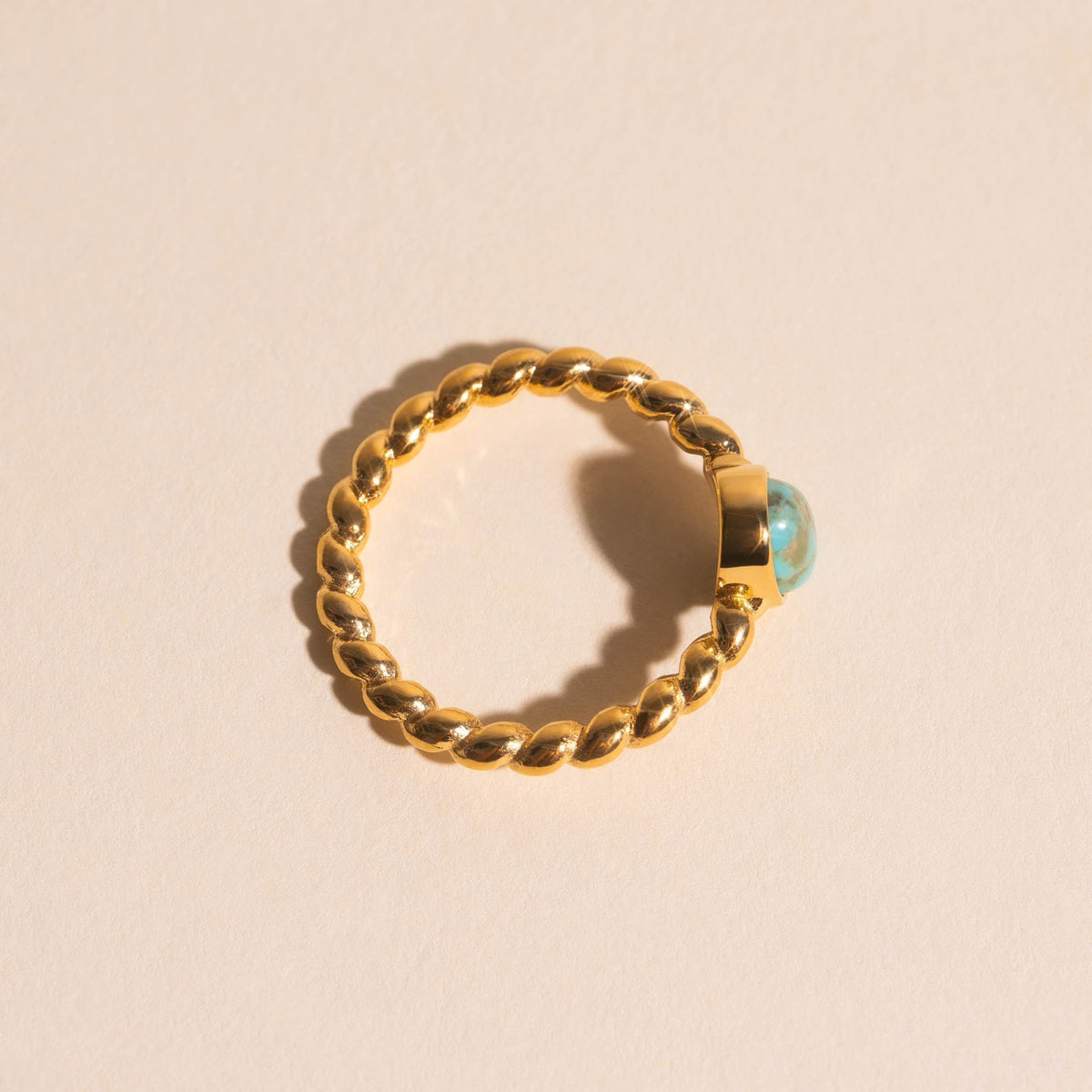 Turquoise Rope Ring