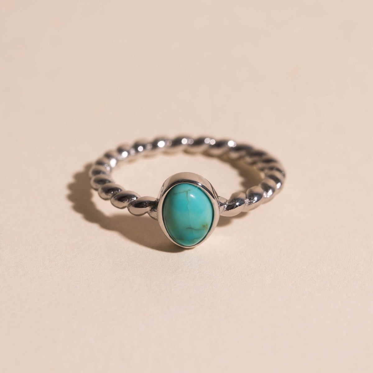 Turquoise Rope Ring