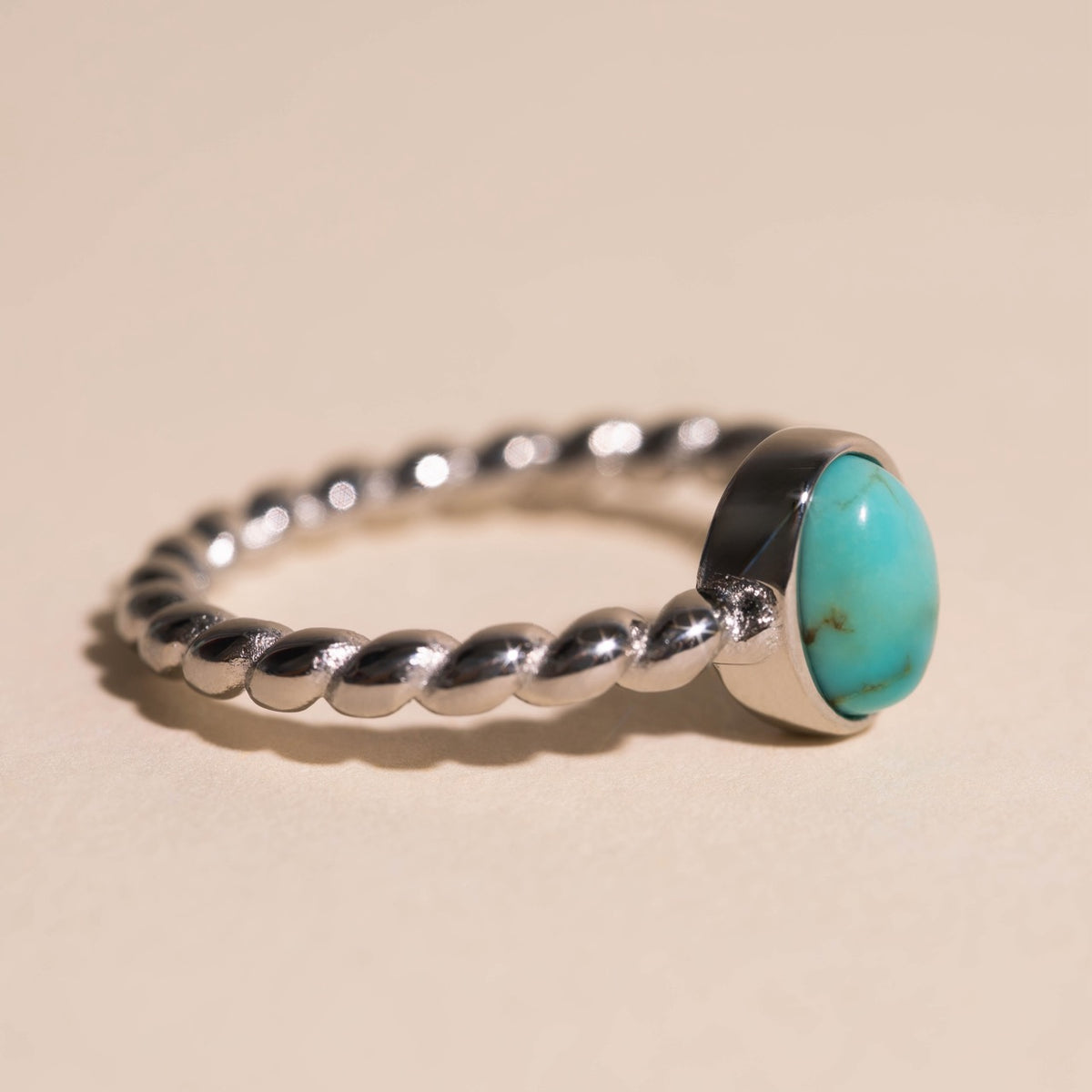 Turquoise Rope Ring