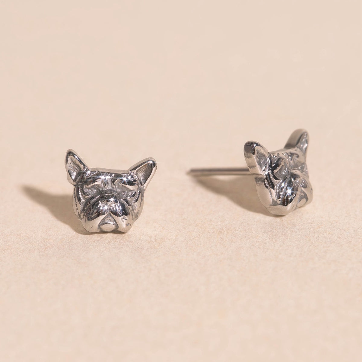 French Bulldog Stud Earrings