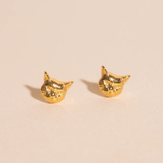 Kitty Cat Stud Earrings