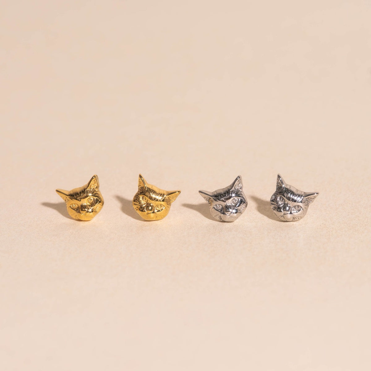 Kitty Cat Stud Earrings