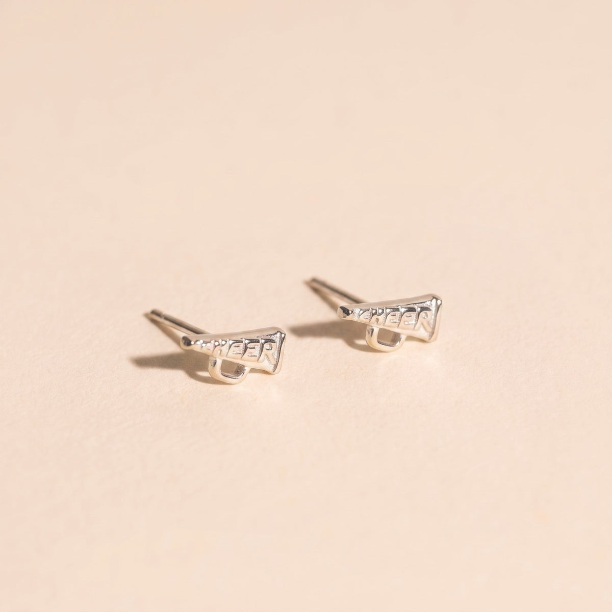 Cheer Megaphone Mini Stud Earrings