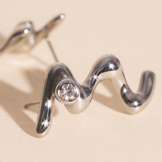 Wave Whisper Stud Earrings