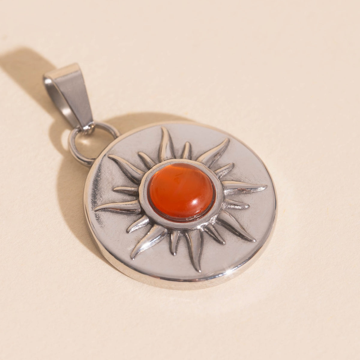 Amber Sun Necklace Charm