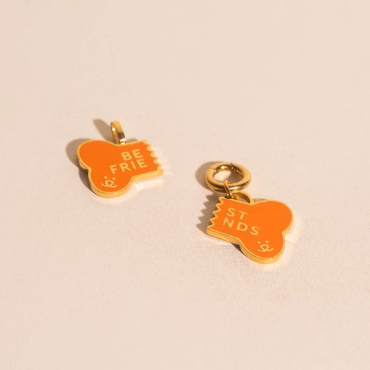 Best Friends Dog Collar Necklace Charm