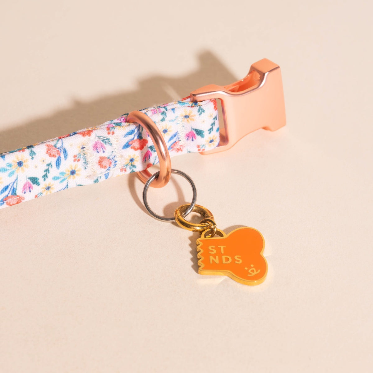 Best Friends Dog Collar Necklace Charm